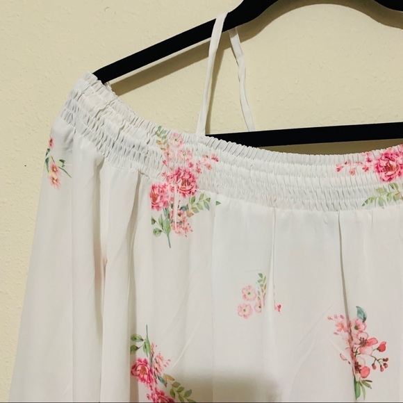 PAPAYA•NWOT FLORAL OFF THE SHOULDER BLOUSE - Picture 3 of 7